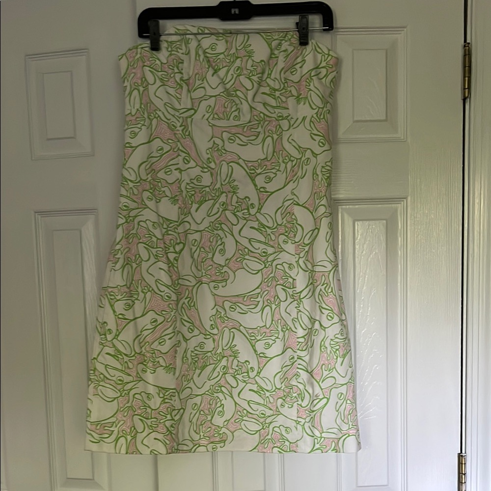 Lilly Pulitzer Green A-Line Knee-Length Dress